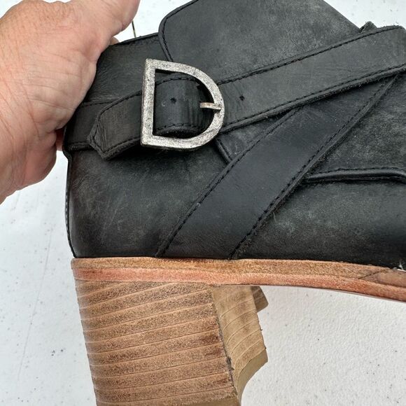 Free People Black Leather Ankle Boots - Picture 7 of 7